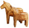 KiaoTime Dala Pferd, 2 Stück, neutrale Malerei – schwedische Dala Pferd Statue – Vintage unlackierte Holz-Pferd-Figur Statue Pferd (kann selbst gemalt Werden) (Dala Horse)