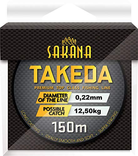 York Fitness Unisex-Adult Takeda Angelschnur, grau-transparent, 0,22mm