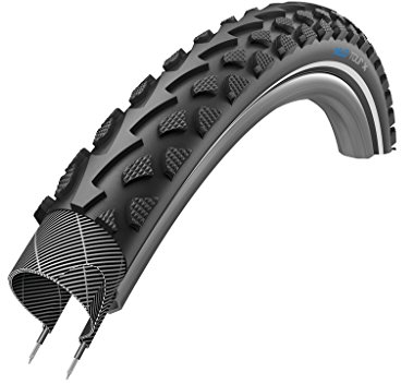 XLC Fahrrad Reifen TourX//alle Größen, Dimension:50-559 (26×2,00´´), Ausführung:schwarz Reflex, Drahtreifen