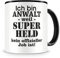 Samunshi® Anwalt Tasse mit Spruch Geschenk für Anwalt Mann Frau Kaffeetasse groß Lustige Tassen zum Geburtstag schwarz 300ml