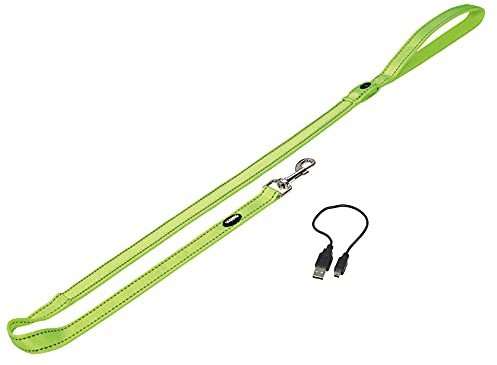 Nobby Leine FLASH MESH, neon gelb, XS-S: L: 120 cm, B: 20 mm, 1 Stück