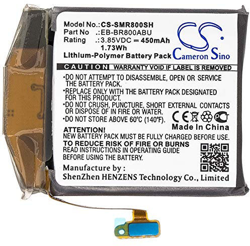 TECHTEK Battery 450mAh compatible with [Samsung] Galaxy Watch 46mm, SM-R800, SM-R805 replaces EB-BR800ABU, GH43-04855A