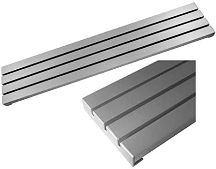 Rejilla de aireación lama ancha altura 115 mm (4 lamas) (900, Anodizado Inox)