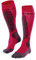 FALKE Damen Skisocken SK4 Energizing Light W Kh Wolle Funktionsmaterial mit Kompression 1 Paar, Rot Rose 8564, 39-40