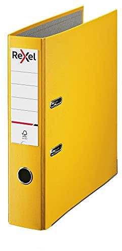 Rexel Lever Arch File, A4, 75mm, Yellow