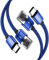 Basesailor USB C Ladekabel 3M 2Stück,Nylon Typ C Schnellladekabel für New Kindle Fire HD 10 9th 2019 8 10th 2020 11.Gen 2021,Samsung Galaxy Tab S7 S8 S9 A8 Lite FE,A54 A42 A34 A14 Plus S22 S23 Ultra