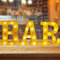 FGXY Buchstaben Lichter, LED Brief Beleuchtung, Alphabet Lampe, batteriebetrieben, beleuchtetes Schild mit Buchstaben, Nachtlichter Dekoration für Bar, Kneipe, Zuhause, Party, Hochzeit, Wand (Gelb)