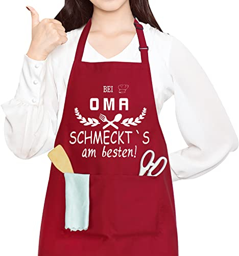 Shoppawhile Oma Geschenk Oma Geburtstagsgeschenk Muttertag Weihnachten Geschenk Oma Schürze Lustig Küchenschürze Damen