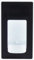 In-wall electric toothbrush charger by ProofVision Compatible with Oral B and Braun BLACK FINISH