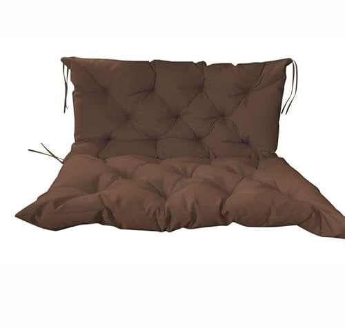 XHHBS Swing Replacement Seat Cushions for Outdoor Loveseat Glider Patio Swing Glider Rocking Chair Bench (Color : Coffee, Size : 120 * 100/47in*40in)