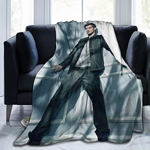 Kuschelige Plüsch-Joseph-Thow-Decke, Morgan-Flanelldecke, Bettwäsche, warmes Fleece, weiche Decke für Sofa, Couch, Wohnzimmer, Büro, Auto, Camp, Stranddecken, 203,2 x 152,4 cm