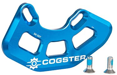 COGSTER FortiGuard Alloy MTB Bash Guard - A ISCG05 Fahrradkettenschutz für 26T-36T Kettenblätter, Bike Taco Bash für Ihre Mountainbike Kette, BMX Kette (Blau)