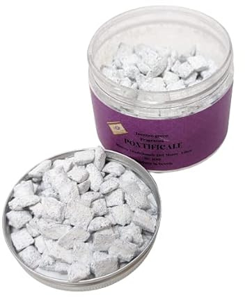 Duftender körniger Weihrauch, großkörniger griechischer Weihrauchduft 100 g, natürlicher Weihrauch zugänglich mit Räucherkohlen, Originalrezept vom Berg Athos (Päpstlich)