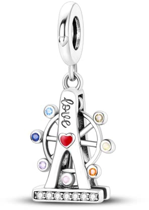Parmuz 925 Sterling Silber Charms für Armbänder und Halsketten Glas Stern Mond Schmetterling Sternmond süße Katze Lucky Armband Charme Perlen Ästhetisches Anhänger Geschenk für Frauen