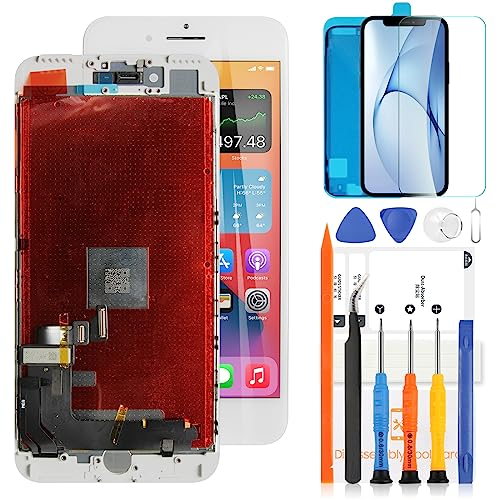 LADYSON Display für iPhone 7 Plus 5,5 Zoll LCD Bildschirm für iPhone 7 Plus LCD Display 3D Touchscreen Ersatzteil Assembly A1661 A1784 A1785 Digitalisierer mit Werkzeugen (nicht für iPhone 7, Weiß)