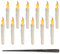 Bougie LED, Lot de 12 bougies magiques à suspendre avec baguette, bougies flottantes, lumières chaudes vacillantes, sans flamme pour Pour Halloween, Noël, décoration d'intérieur, fête de mariage