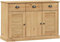 KOIECETA Sideboard mit Schubladen VIGO 113x40x75 cm Massivholz Kiefer Braun
