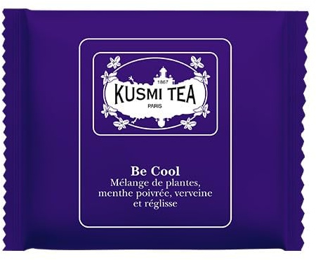 KUSMI TEA - BE COOL BIO - Boîte de sachets de thé enveloppés (50)