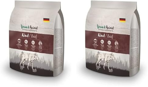Venandi Animal Premium Trockenfutter für Katzen, Rind,getreidefrei mit viel frischem Fleisch, 300 g (Packung mit 2)