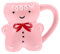 Amosfun Keramikbecher Weihnachtstasse Weihnachtsbecher Aus Porzellan Teetasse Aus Keramik Kaffeetassen Aus Keramik Lebkuchenmann-kaffeetasse Latte Tasse Süße Essbar Lebkuchenhaus Büro