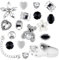 WLLHYF 17 Stück Schuh-Charms, Strass Niedlich Schuhe Dekoration Ornament Armband Charms Schuhanstecker für Mädchen, Jungen