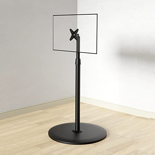 Support TV Meuble TV au Sol pour écran de 14 à 30 Pouces, Base de Meuble TV avec Hauteur pivotante réglable, Grand Meuble TV permettant d'économiser de l'espace pour Le Coin et la Chambre