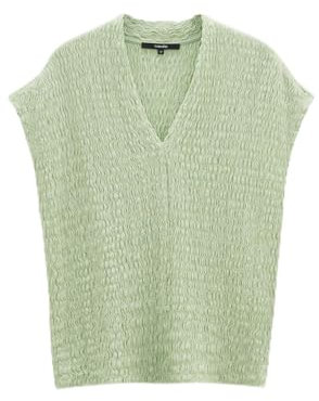 someday Damen Kurzarmshirt | V-Shirt KLORIA linden Green, 40