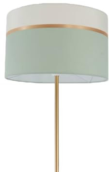 Zweifarbiger Lampenschirm 40cm Grün für Tischlampen und Stehleuchten, für Wohnzimmer und Schlafzimmer, E27 & E14 max 60W,