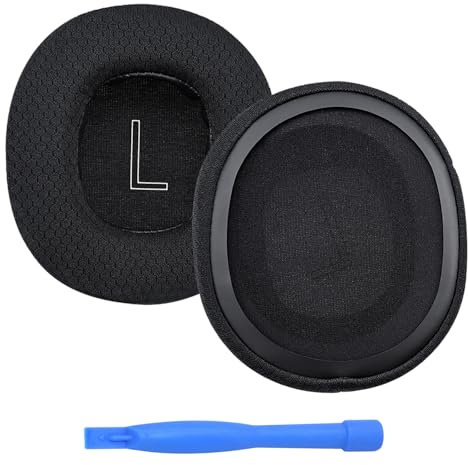 Almohadillas de Repuesto para Xbox Wireless, Wired, Xbox Stereo 20th Anniversary Special Edition Auriculares de MMOBIEL - Mesh Fabric Almohadilla Auriculares - Cascos Cojines – Negro