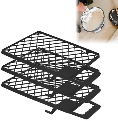 Grilles de Peinture, Grille D'essuyage, Grille de Grattoir, Égouttoir à Peinture, pour Diverses Rénovations de Maisons, Rénovations de Projets et Travaux de Peinture Extérieure, 3 Pièces