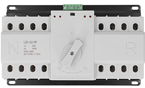 Conmutador Modular 4 Polos 63A, Interruptor Electrónico 4P EPS 270, Automático 4x63A - Alta Fiabilidad, Protección Completa, Ideal para Edificios y Oficinas