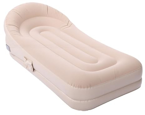 Cryfokt Inflatable Lounger, 200x90x60cm Wide Portable Air Sofa with Built in Pump for Camping Beach Hiking Backyard, Easy to Carry and Store