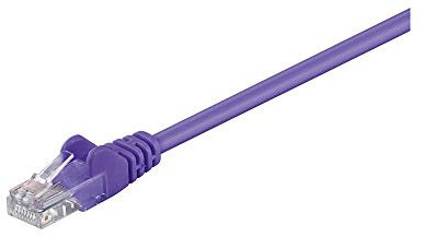 Goobay 10m 2xRJ-45 Cable - Cable de red (10 m, RJ-45, RJ-45, Violeta)