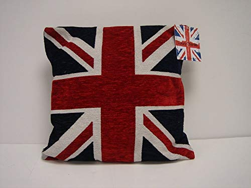 Rapport Wunderschönes, Dickes, schweres Chenille-Kissen, 45,7 cm, Rot/Weiß/Blau, Mehrfarbig, 45 x 45 cm (Pack of 1)
