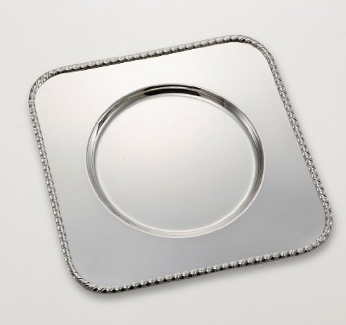 SWEET HOME Sottopiatto Quadro Stile San Marco Argentato Argento Sheffield cod.5036032 cm 32x32 by Varotto & Co.