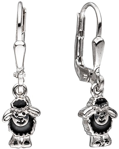 Jobo Kinder-Ohrhänger Schaf aus 925 Sterling Silber