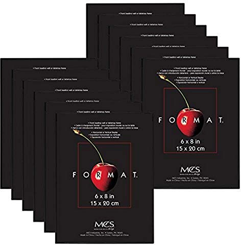 MCS Formatrahmen, schwarz, 15,2 x 20,3 cm, 12 Stück