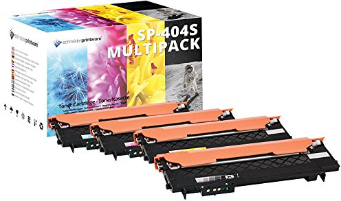 4 Schneider Printware Toner | 50 Prozent mehr Druckleistung | kompatibel zu CLT-K404S, CLT-C404S, CLT-Y404S, CLT-M404S für Samsung Xpress C480w, C480fw C430 C430w C480w C480fn