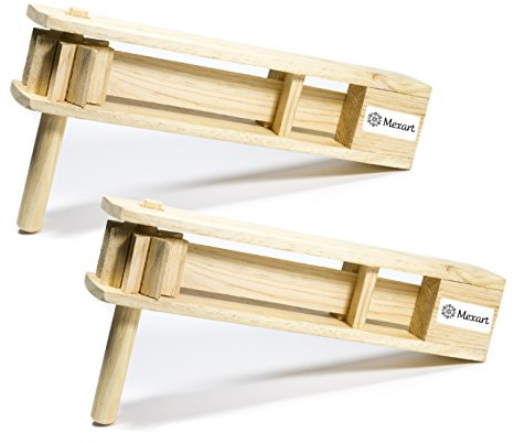 (2 Pack) Wooden Handmade Noisemaker Grogger, 15 Matraca Ratchet Sports Loud