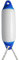 Majoni Mini White/Blue Boat Fender Size 0 Inflated 9 x 30cm With Free Rope