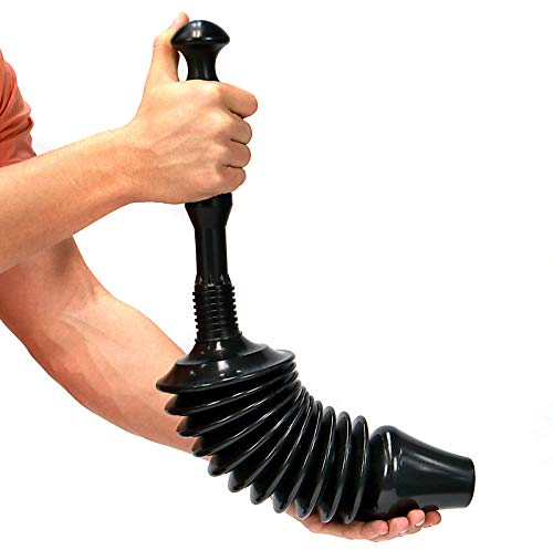 Powerful Toilet Plunger | Tested & Proven to Clear & Unblock Tough Drain Blockages | Air Has 8X More Power Than Traditional Toilet Plungers | Pukkr