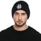 DonDon Mütze Herren Beanie Statement Wintermütze Hashtag