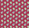 Patchwork-Stoff, Motiv: Aliens, 100% Baumwolle, dicht gewebt, 50 x 55 cm, Weiß/Rot