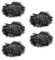 Andoer Wind Covers Radio Mic Furry Outdoor Microphone Windscreen Muff Mini Lapel Lavalier Microphone Windshield, 5-Pack