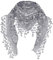 YEBIRAL Heißer Verkauf Damen Schal Lace Frauen Accessoires Tücher Halstuch Dreieck Schals 15 Farben(Grau)