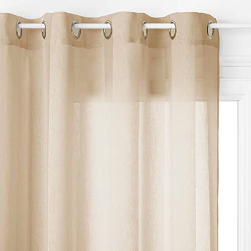 Atmosphera - Vorhang ELSA - beige - 140x240 cm - Beige