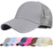 UMIPUBO Mesh Baseball Cap für Damen Basecap Outdoor Sport Mütze Lässig Baseballkappe Nettokappe Schachtelhalm Baseballmütze (Grau)