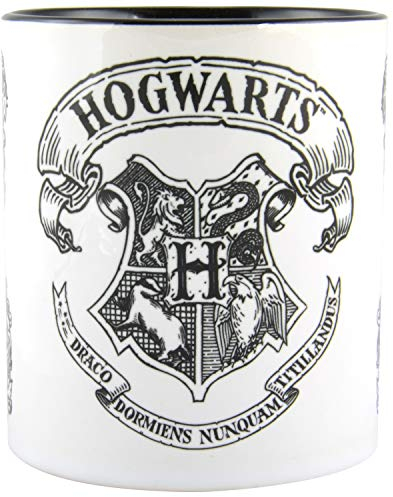 Harry Potter Tasse Hogwarts Wappen aus Porzellan, 320 ml