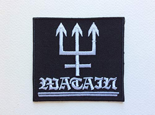 Blue Hawaii M416 Aufnäher mit Watain-Motiv, 9 x 8 cm