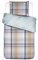 ESSENZA Wendebettwäsche Meredith Perkal eisblau-Kiesel-gelb Größe 155x220 cm (80x80 cm)